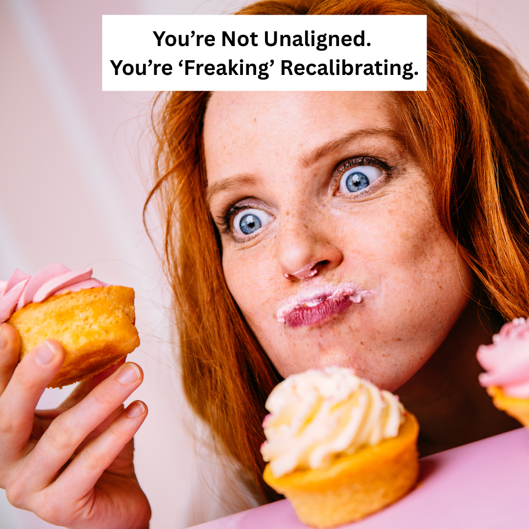 Woman recalibrating her energy and choosing truth over performance — energetic alignment blog by FreakyHealer