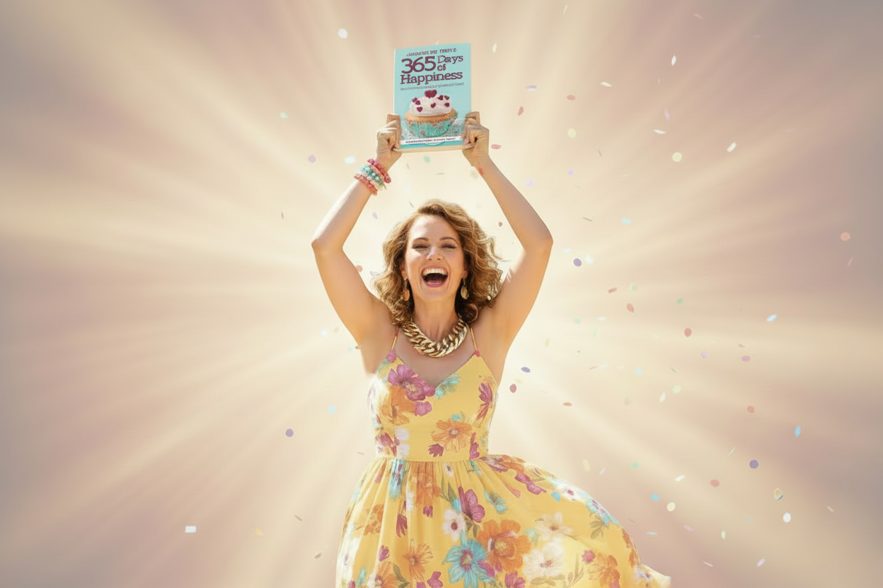 Women jumping happily with ballons