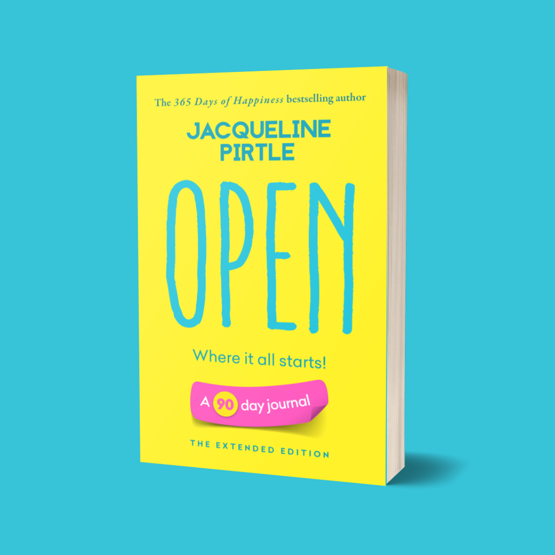 Open – Where It All Starts 90-Day Journal Workbook, extended edition, paperback, motivational cover design, FreakyHealer