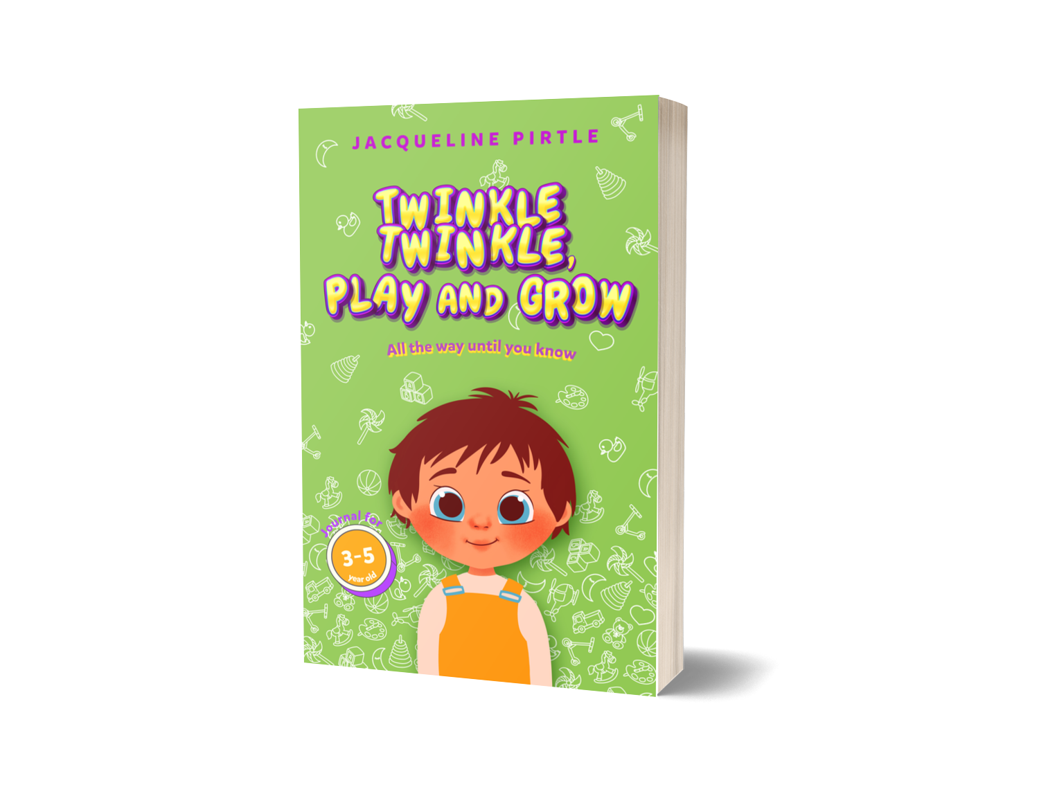 Close-up of colorful illustrated animal characters on the journal’s textured cover with visible stitched edges