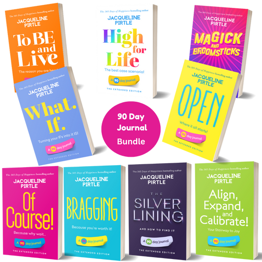 Life-Changing 90-Day Journal Workbook Bundle by FreakyHealer Store, paperback, navy blue cover with gold foil accents, 7x10