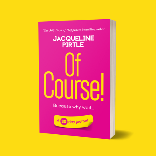 FreakyHealer Store Of Course – Because Why Wait! 30-Day Journal Workbook with soft paperback cover, white pages, and black