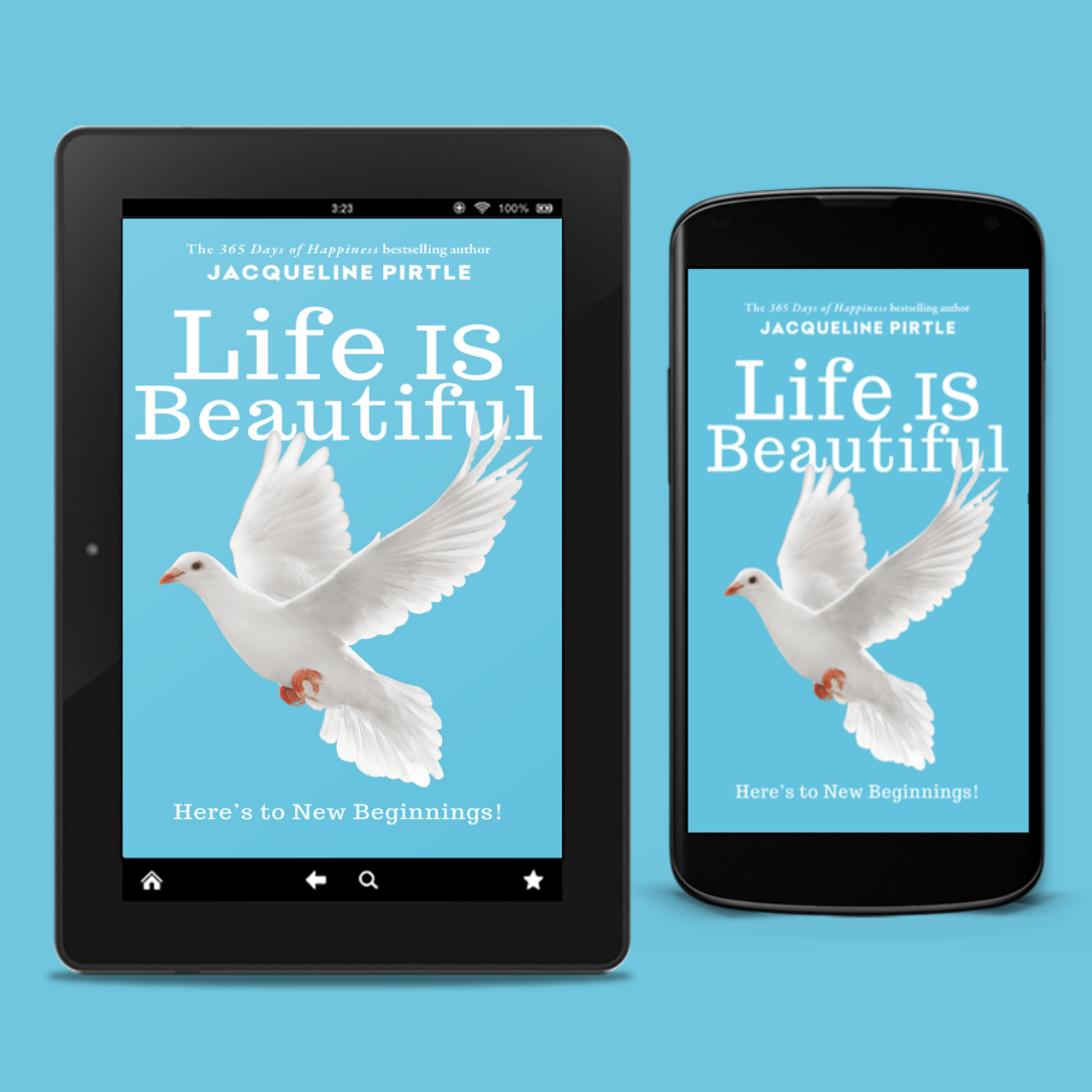 My Store Life Is Beautiful ebook cover with pastel watercolor background and black serif title text