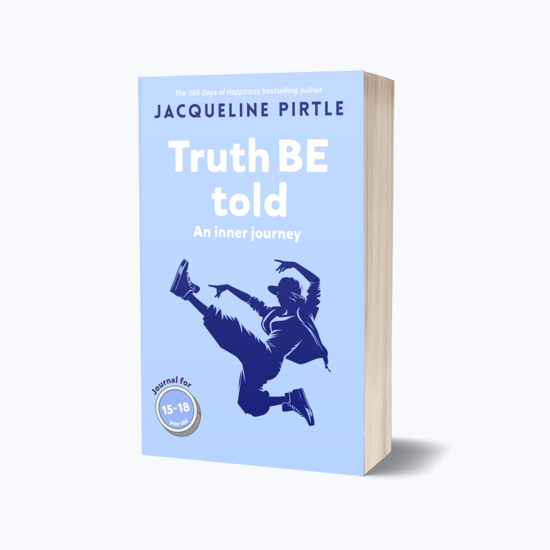 Close-up of the journal’s textured cover featuring vibrant teal and navy colors with visible stitching detail along the