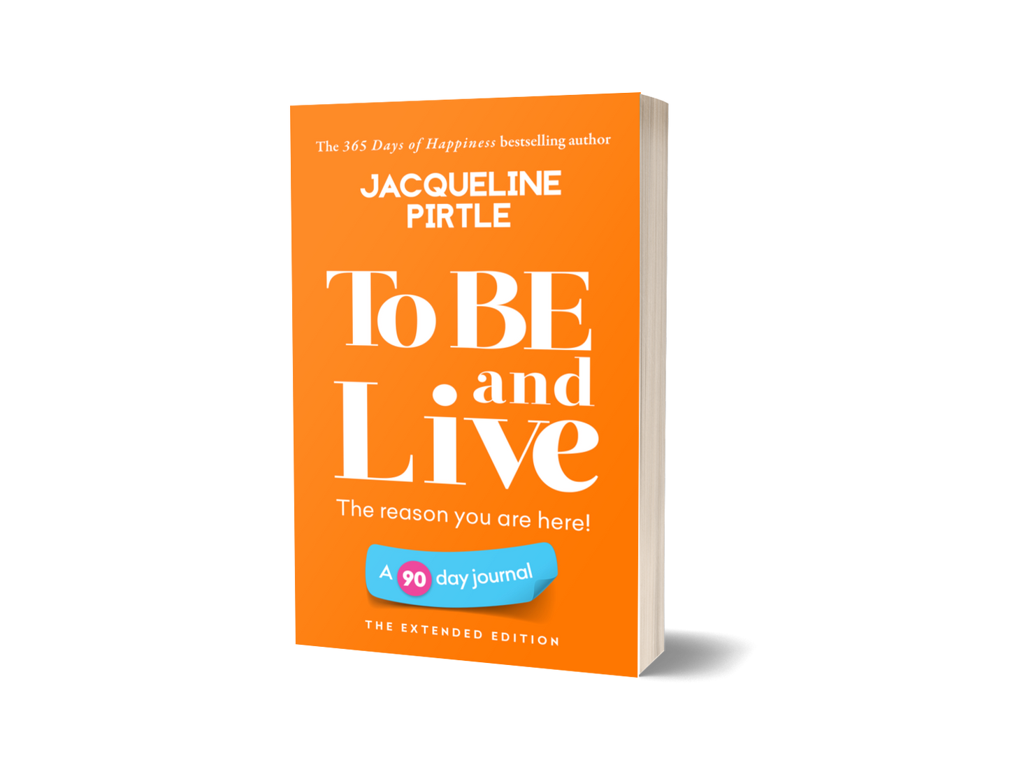 Close-up of the journal’s textured cream cover with embossed title and floral border details at a slight tilt.