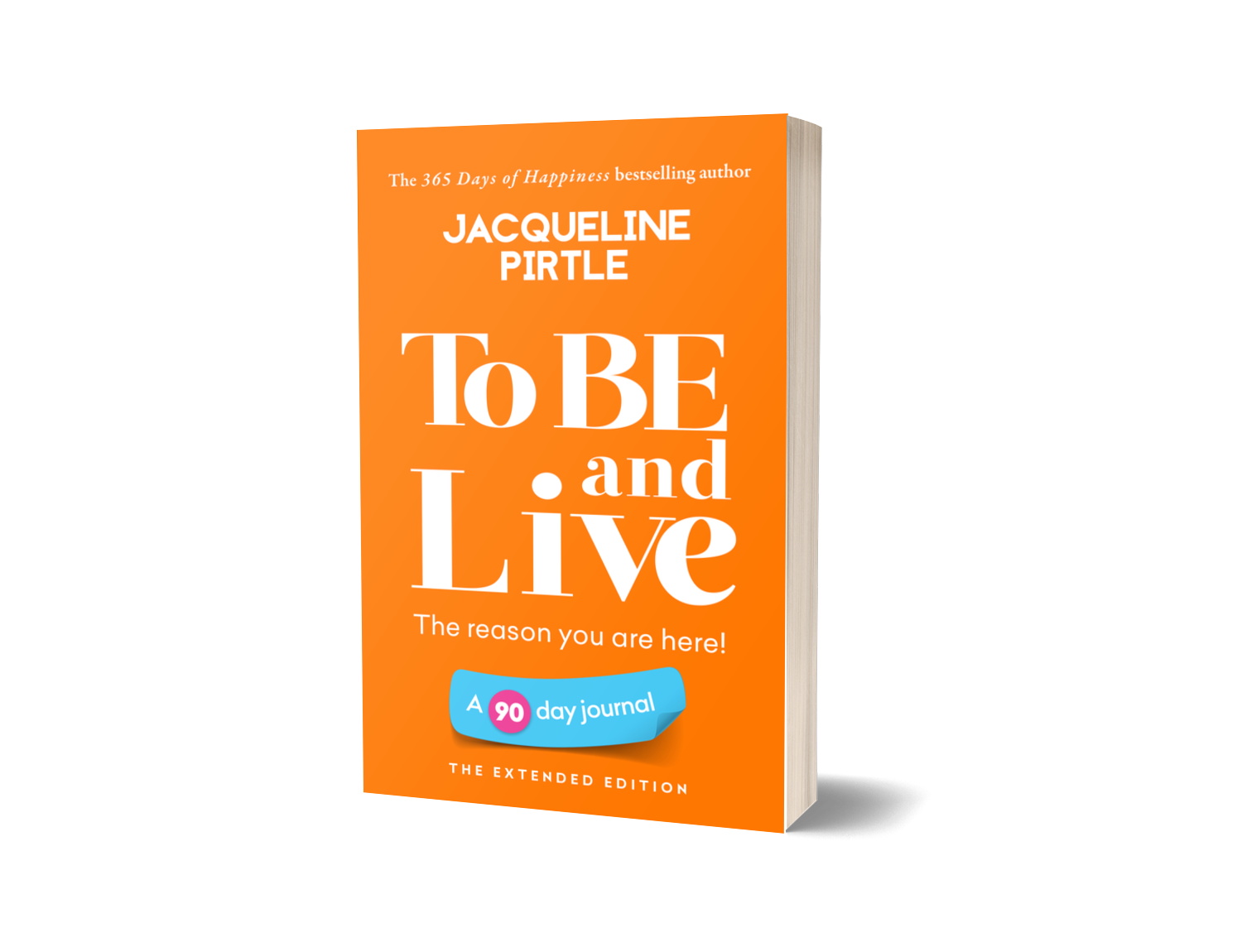 Close-up of the journal’s textured cream cover with embossed title and floral border details at a slight tilt.