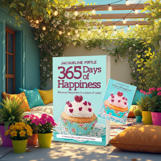 365 Days of Happiness book with soft paperback cover and colorful illustrated card deck in eco-friendly box from