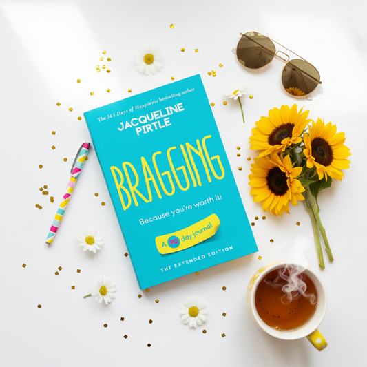 Bragging 90-Day Journal Lifestyle Flat Lay